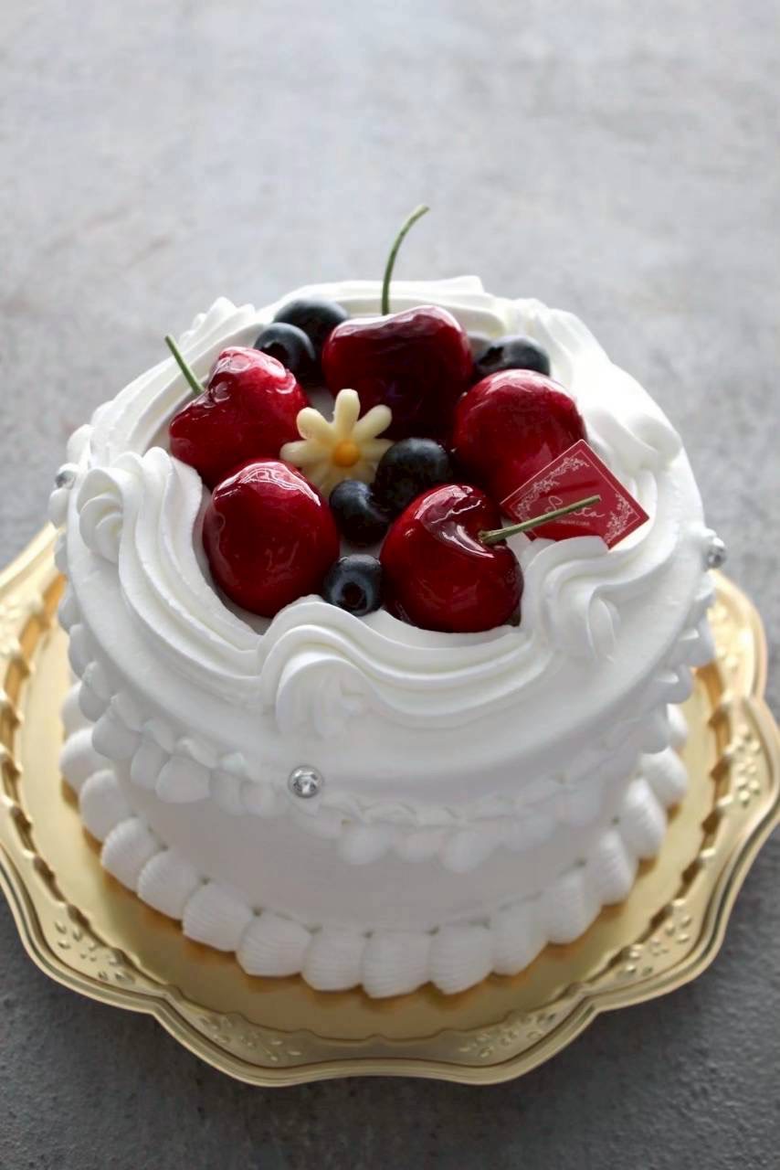 Santaクリームケーキ(アメリカンチェリー)